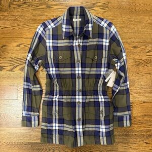 Equipment Monroe Plaid Button Down Jacket